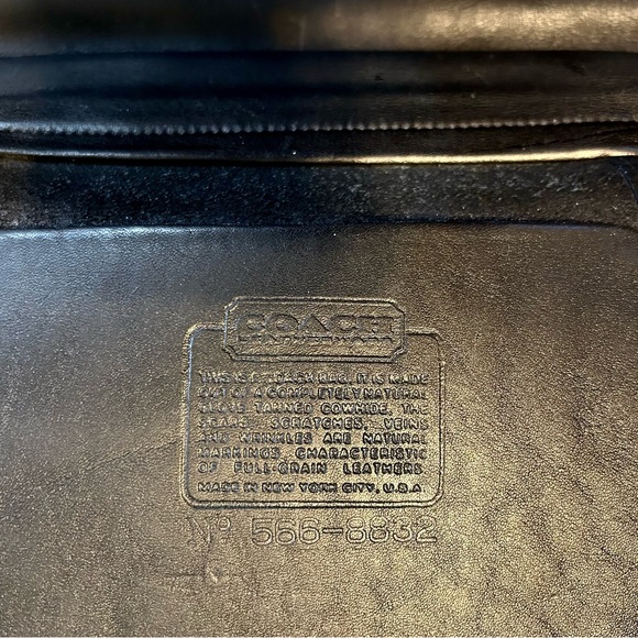 Coach Vintage Top Handle Briefcase in Fabulous Condition. Brass Hardware. - Picture 9 of 11